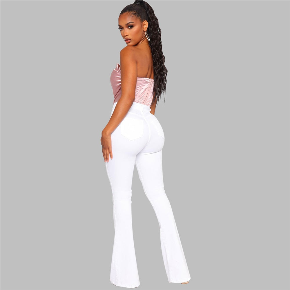 Relaxed Fit Ivory Jeans