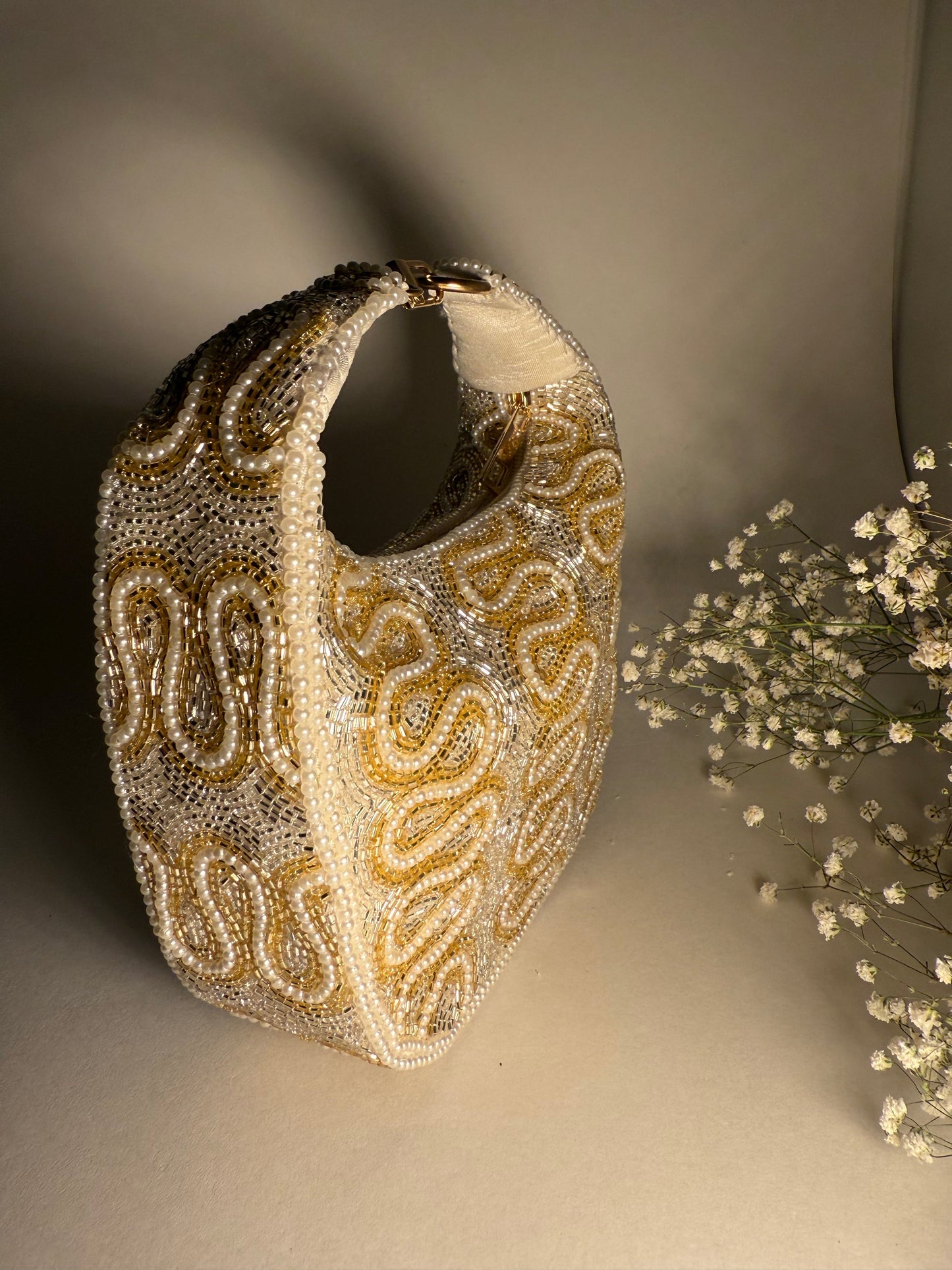 The Ivory Opulence Bag