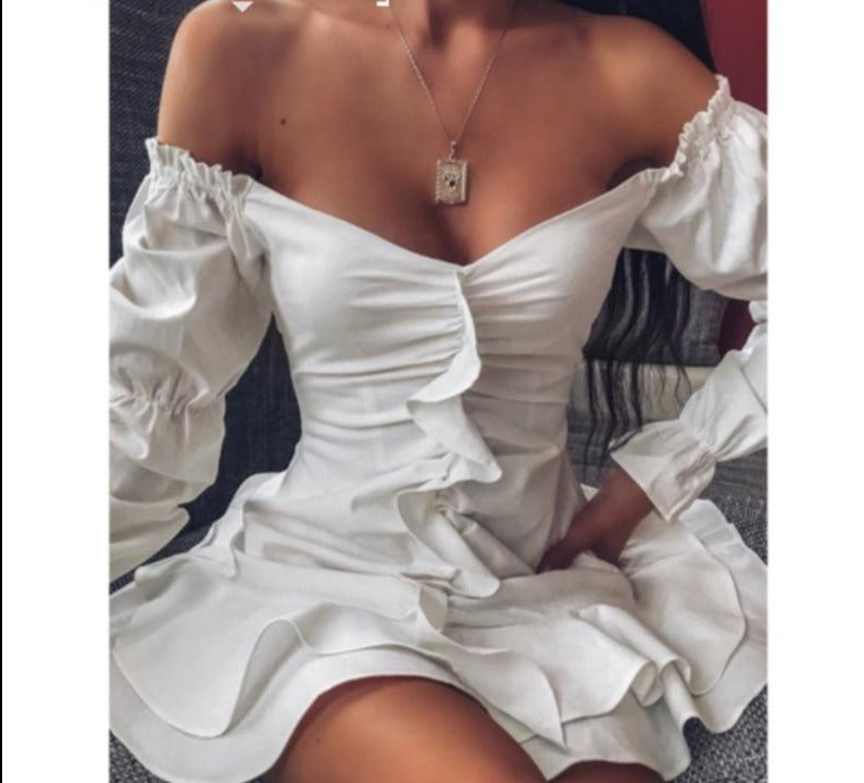 Off Shoulder Ruffle Dress
