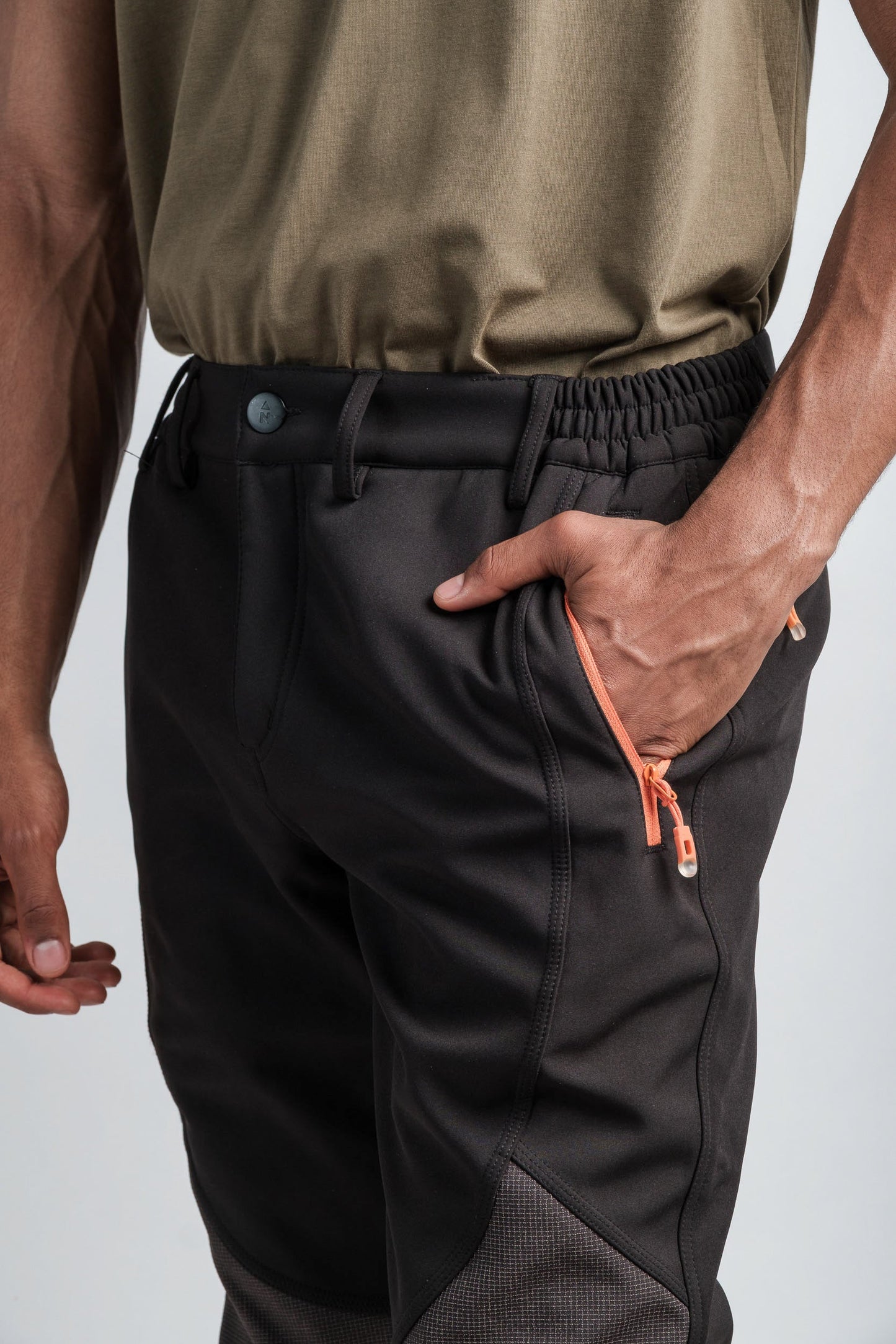 Men's Black Adventure Water Resistant Pants