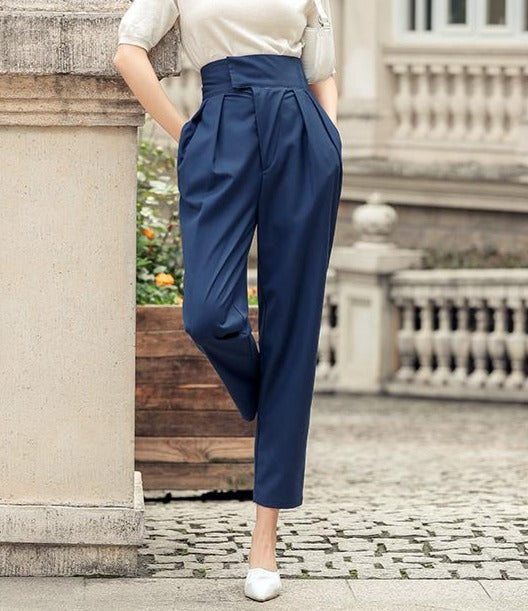 High Waist Loose Dress Pants