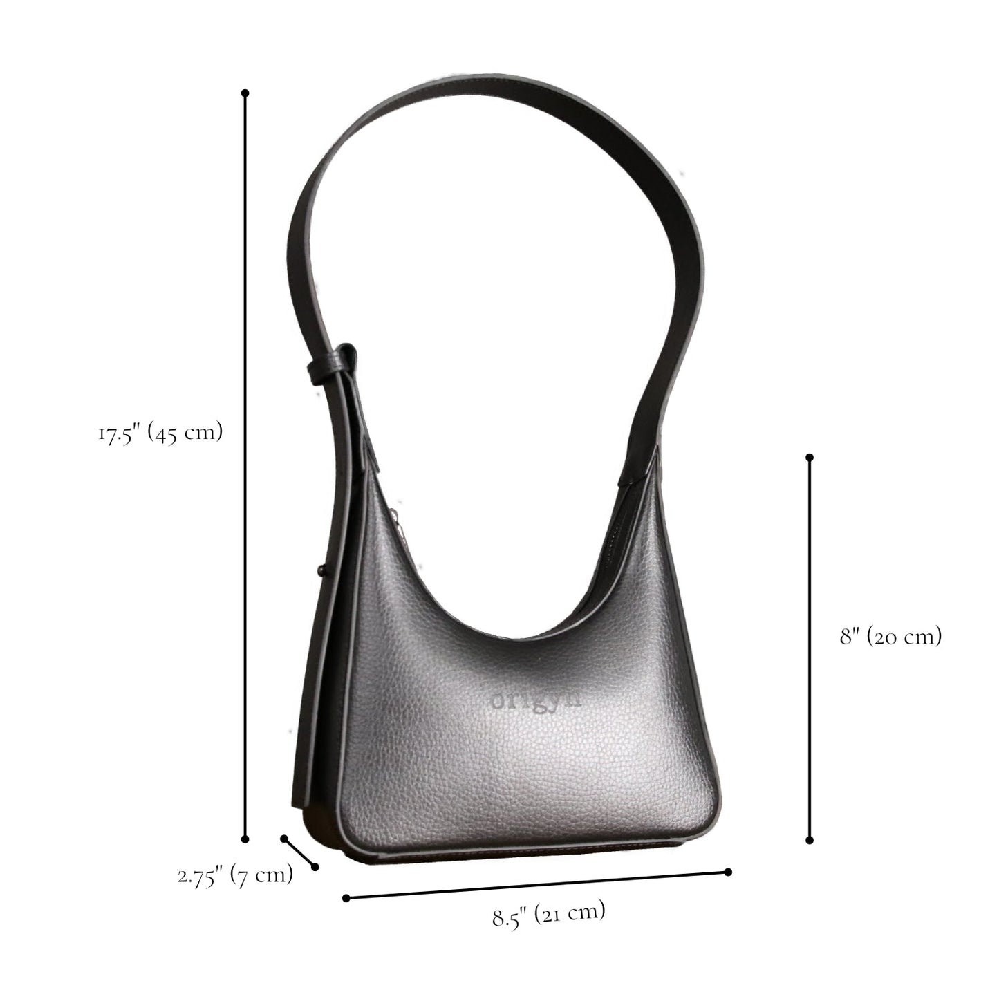 Origyn 01 - Plant-Based Vegan Leather Shoulder Handbag - Made with Plastic-Free MIRUM®