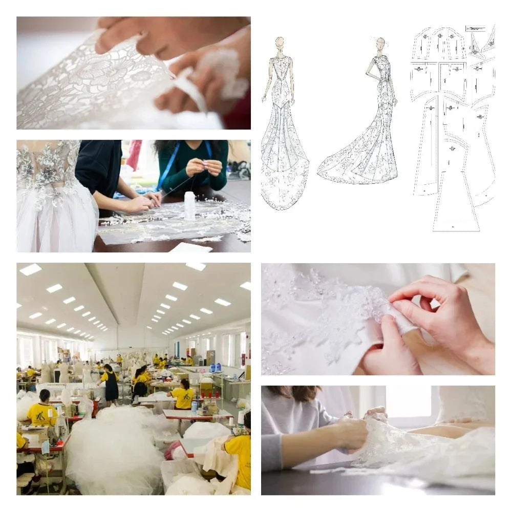 Vows Wedding Evening Dress Woman Custom Made Fishtail Skirt Robes De Cocktail Dresses Slit Sequins Prom Dresses Luxury Party