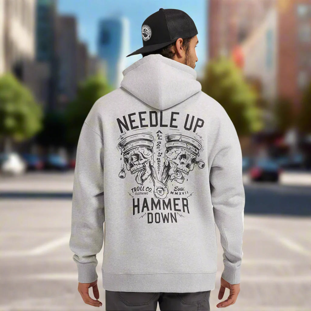 DHCM Men's Needle Up Hammer Down Twins Hoodie
