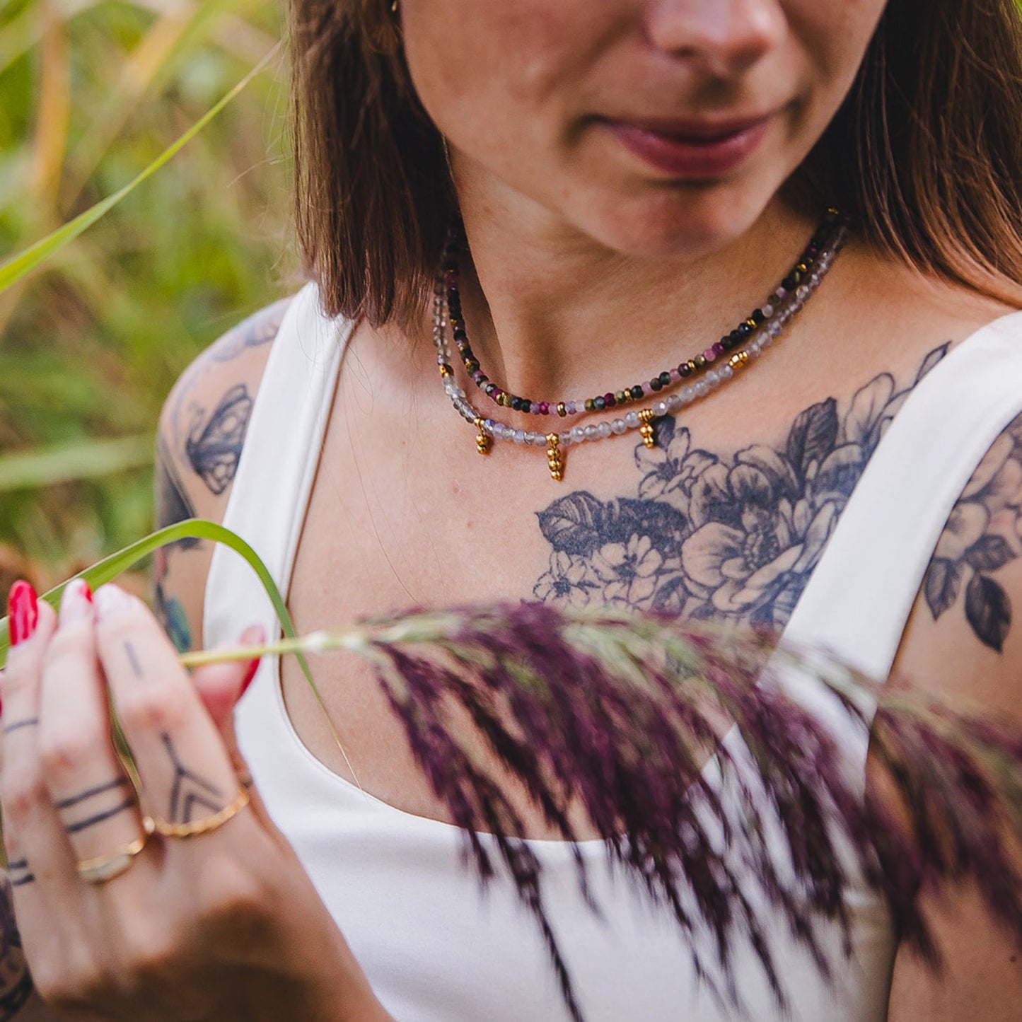 Collier en pierres de Labradorite | SÉLÉNÉ