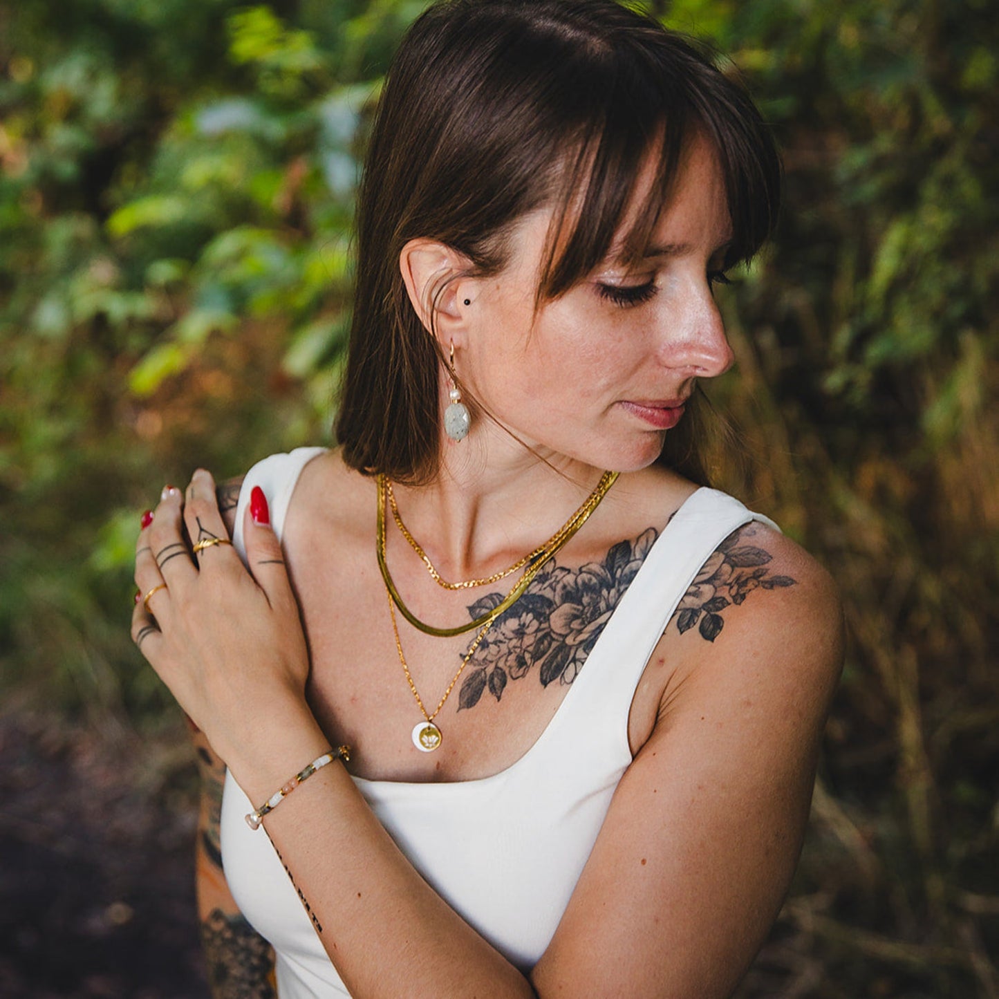 Collier ras de cou doré en acier inoxydable 18K | CLÉOPÂTRE