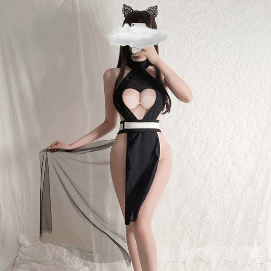 Women's Stretch Knit Cutout Clothing Set