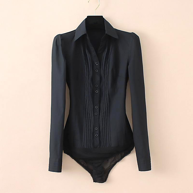 Dress Shirt Bodysuit