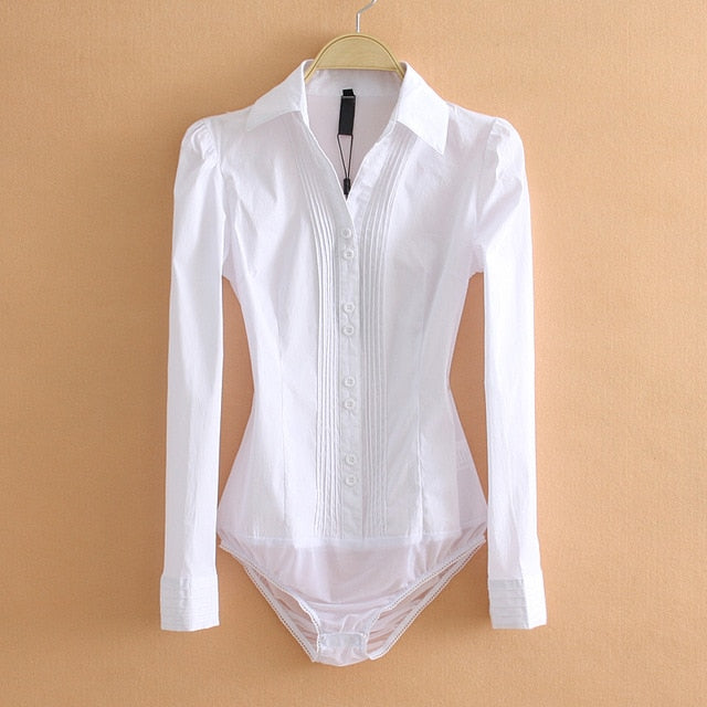 Dress Shirt Bodysuit