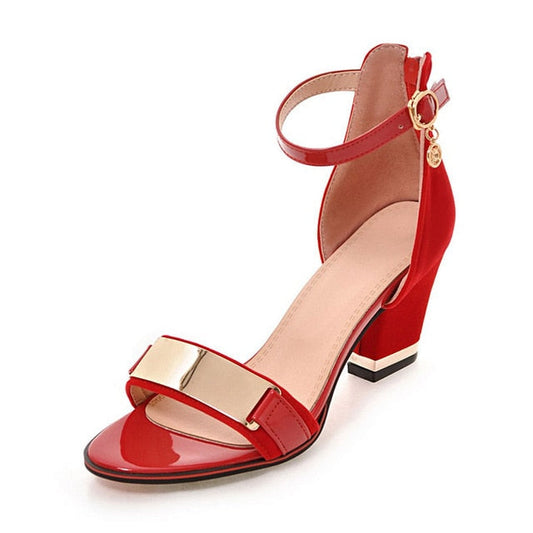 Ankle Strap Block Heel