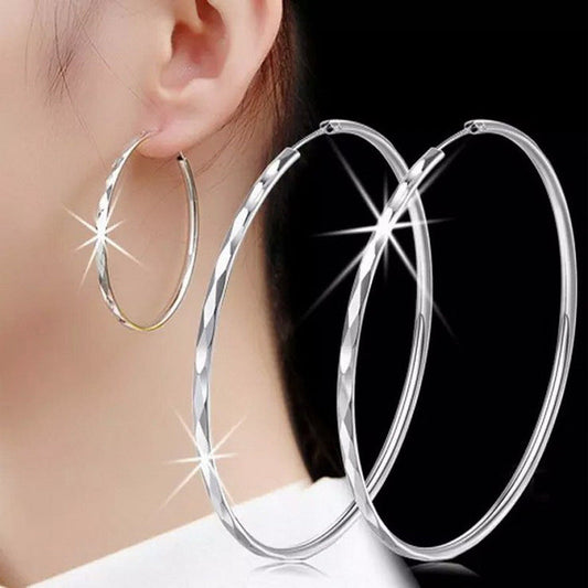 Fashion exaggerated super large circle earrings
