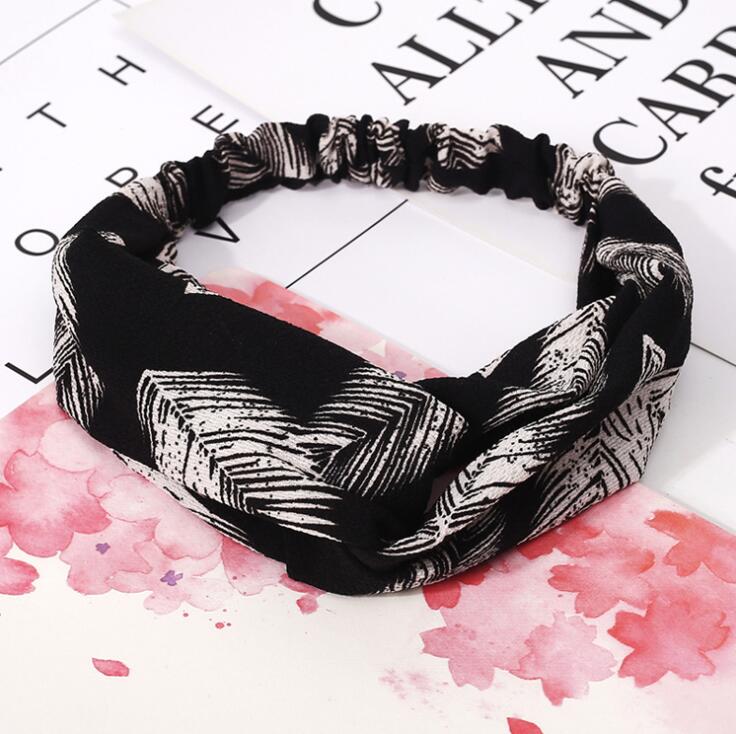Fashion Women Girls Summer Bohemian Hair Bands Print Headbands Vintage