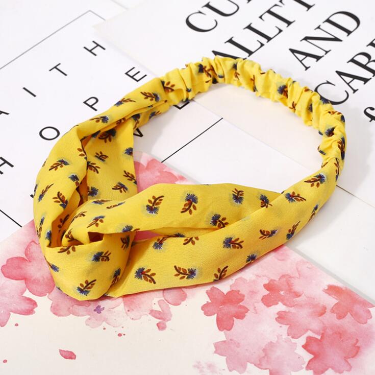 Fashion Women Girls Summer Bohemian Hair Bands Print Headbands Vintage