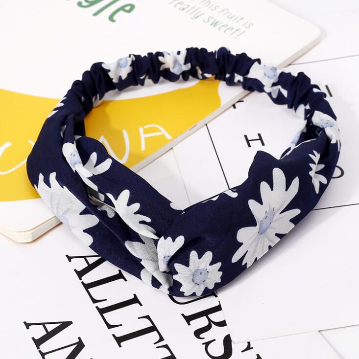 Fashion Women Girls Summer Bohemian Hair Bands Print Headbands Vintage