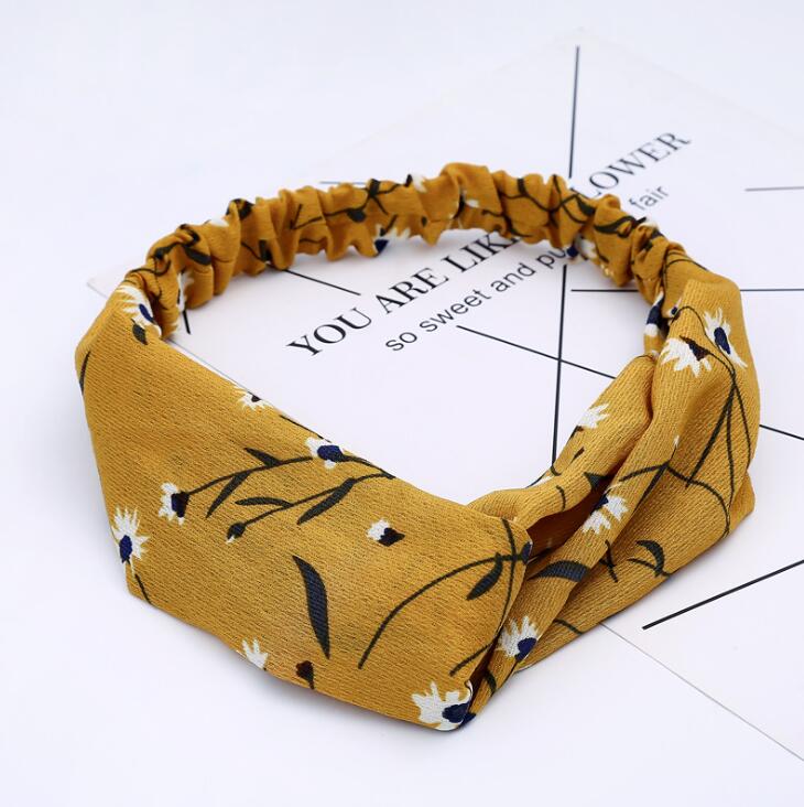 Fashion Women Girls Summer Bohemian Hair Bands Print Headbands Vintage
