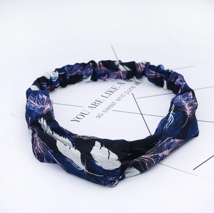 Fashion Women Girls Summer Bohemian Hair Bands Print Headbands Vintage