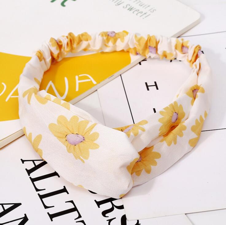 Fashion Women Girls Summer Bohemian Hair Bands Print Headbands Vintage