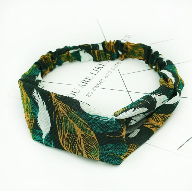 Fashion Women Girls Summer Bohemian Hair Bands Print Headbands Vintage