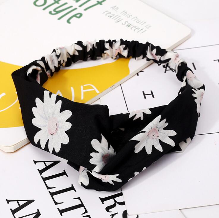 Fashion Women Girls Summer Bohemian Hair Bands Print Headbands Vintage