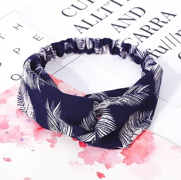 Fashion Women Girls Summer Bohemian Hair Bands Print Headbands Vintage