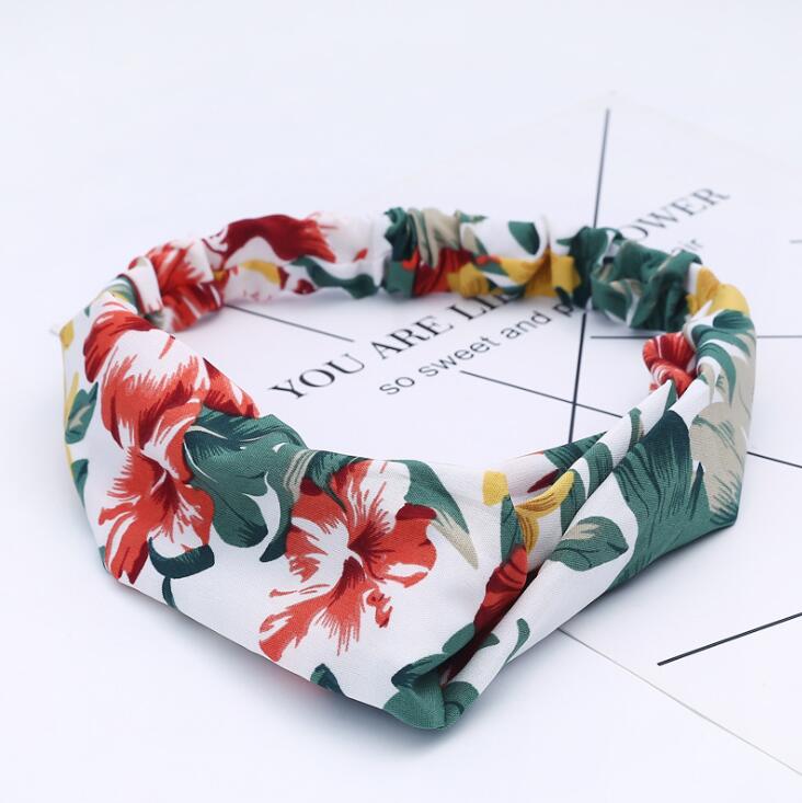 Fashion Women Girls Summer Bohemian Hair Bands Print Headbands Vintage