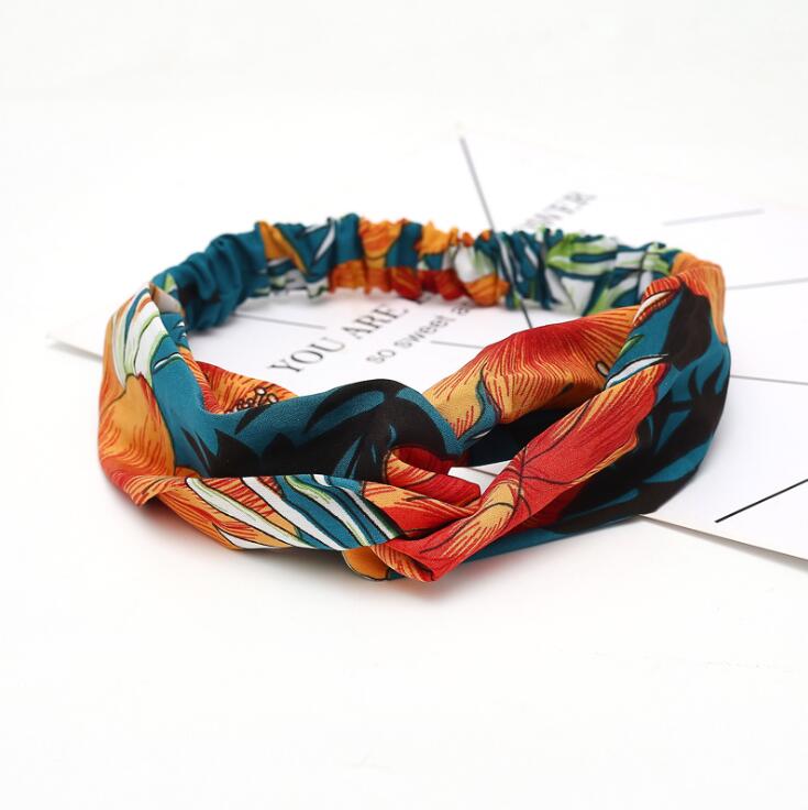 Fashion Women Girls Summer Bohemian Hair Bands Print Headbands Vintage