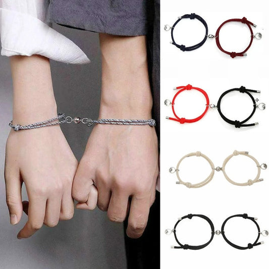 Eachother couple bracelet pair of men and women magnets attract each other braided hand rope
