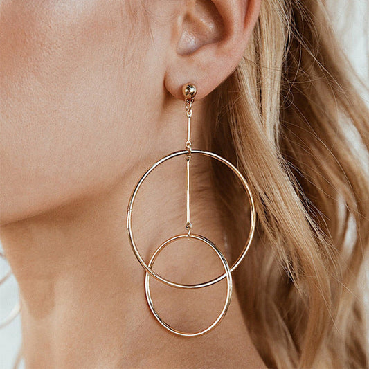 1 Pair New Fashion Lady Women Thin Earrings