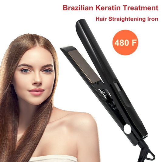 RUCHA Hair Straightener 480℉ MCH Keratin Treatment Professional Salon Flat Iron Fast Heating High Temperature Irons